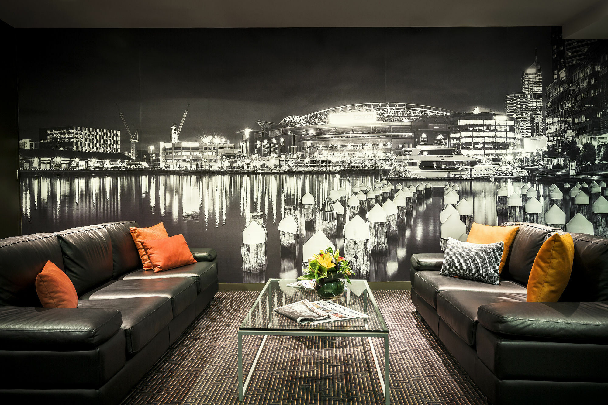Quest Docklands Aparthotel Melbourne Interior foto